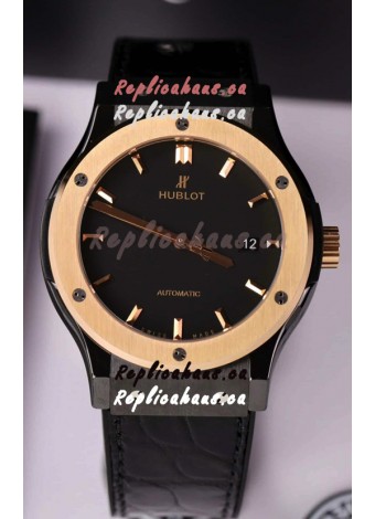 Hublot Classic Fusion Ceramic Casing Rose Gold Bezel Superclone Watch 42MM