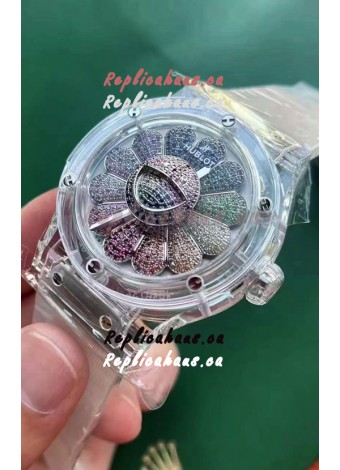 Hublot Classic Fusion Takashi Murakami Sapphire Rainbow Swiss Movement Watch 45MM