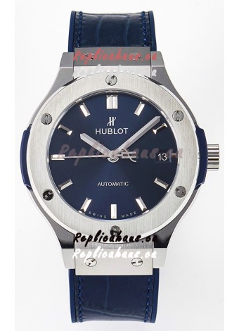 Hublot Super Clone Classic Fusion Titanium 38MM 1:1 Mirror Replica Watch Blue Dial