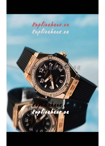 Hublot Big Bang One Click King Black Dial Rose Gold Swiss Replica Watch 39MM