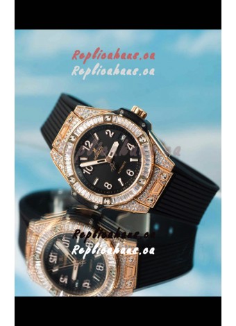 Hublot Big Bang One Click King Black Dial Rose Gold Swiss Replica Watch 39MM