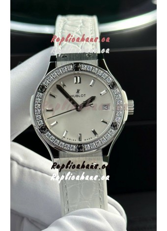 Hublot Super Clone Classic Fusion Titanium 33MM 1:1 Mirror Replica Watch White Dial