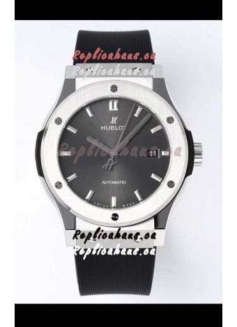 Hublot Classic Fusion Steel Grey Dial 42MM Swiss Replica Watch 1:1 Mirror Quality