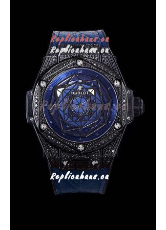 Hublot Big Bang One Click Sang Bleu 1:1 Mirror Replica in Ceramic Casing - 45MM