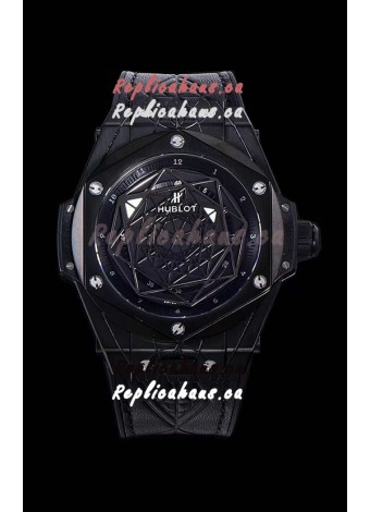 Hublot Big Bang One Click Sang Bleu 1:1 Mirror Replica in Ceramic Casing - 45MM Black Dial