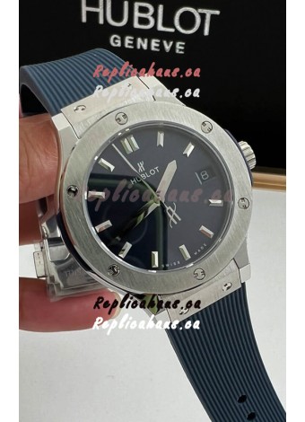 Hublot Classic Fusion Stainless Steel 33MM Blue Dial Swiss Quartz Movement Watch 1:1 Mirror Quality