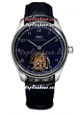 IWC Portugieser IW5458 Hand-Wound Genuine Tourbillon Steel Swiss Replica Watch 