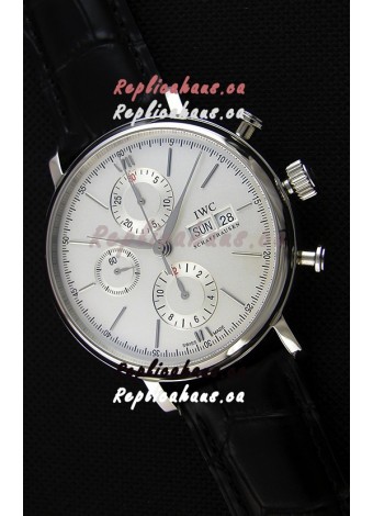 IWC Portofino Chronograph IW391007 White Dial 1:1 Mirror Replica Watch 