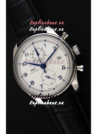 IWC Portugieser Chronograph Classic IW390302 White Dial Swiss Replica Watch