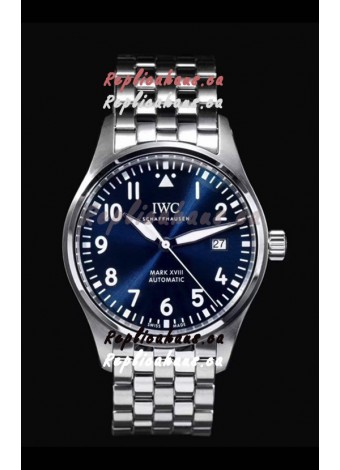 IWC MARK XVIII Le Petit Prince Edition in 904L Steel Blue Dial 40MM - 1:1 Mirror Replica