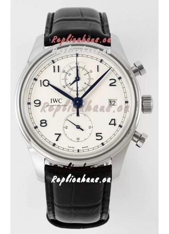 IWC Portugieser Chronograph Classic IW390302 White Dial Swiss Replica Watch