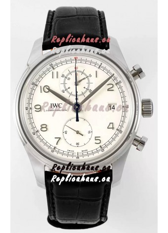 IWC Portugieser Chronograph Classic IW390403 White Dial Swiss Replica Watch