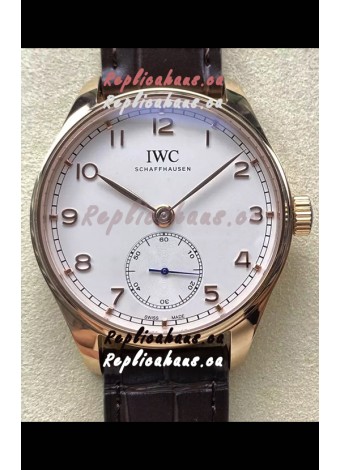 IWC Portugieser Super Clone Automatic 41 IW358306 White Dial Rose Gold Casing