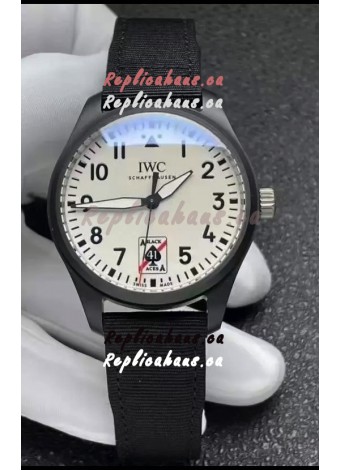 IWC Pilot's IW326905 BLACK ACES Ceramic 41MM 1:1 Mirror Replica Watch in White Dial 