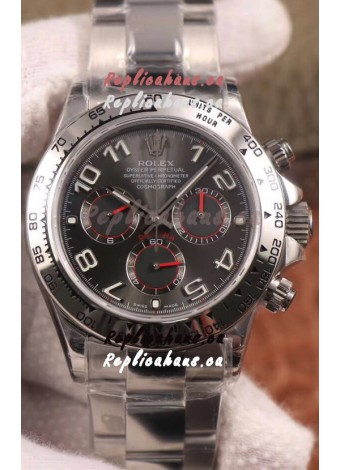Rolex Cosmograph Daytona 116509 Dark Grey Dial Cal.4130 Movement - 904L Steel Watch