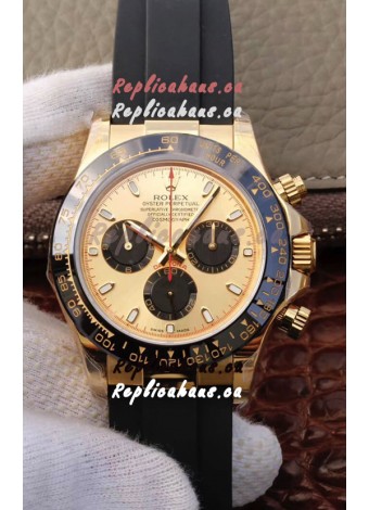 Rolex Cosmograph Daytona 116508 Yellow Gold Original Cal.4130 Movement - 904L Steel Watch