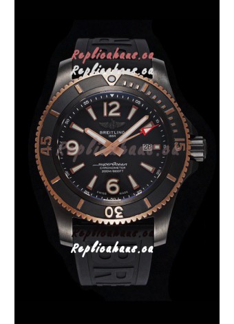 Breitling Superocean Automatic 46 Black Steel - Black Dial in DLC Coated Casing 