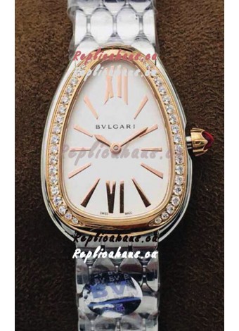 Bvlgari Serpenti Seduttori Edition Watch in Stainless Steel - Rose Gold Bezel 1:1 Mirror Replica