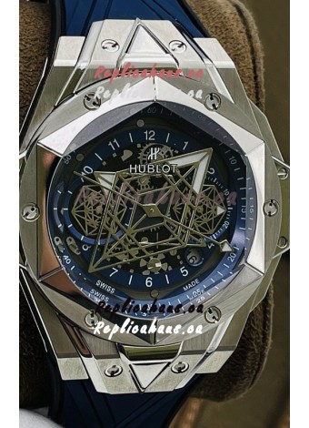 Hublot Big Bang UNICO Sang Bleu II Stainless Steel 1:1 Mirror Quality Swiss Replica Watch 