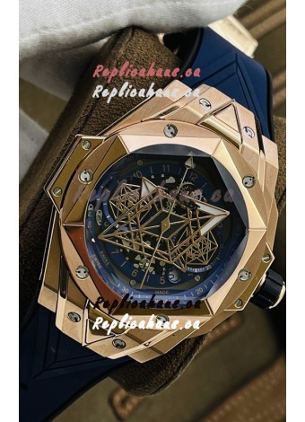 Hublot Big Bang UNICO Sang Bleu II Rose Gold 1:1 Mirror Quality Swiss Replica Watch 