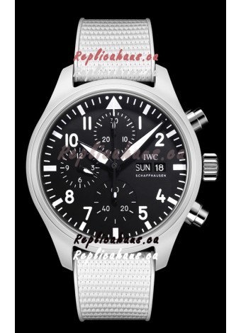 IWC Pilot's Chronograph Top Gun Ceramic IW389105 1:1 Mirror Replica in Black Dial 