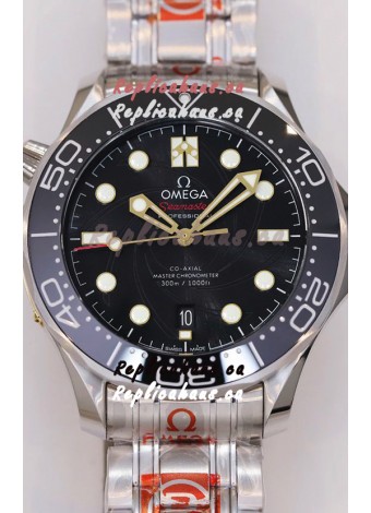 Omega Seamaster James Bond Black Swiss 904L Steel 1:1 Mirror Replica Watch