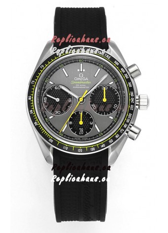 Omega Speedmaster Racing 904L Steel Chronograph 1:1 Mirror Replica in Grey Dial