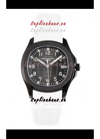 Patek Philippe Aquanaut 5167 Black Venom Edition 1:1 Mirror Replica Watch - White Strap