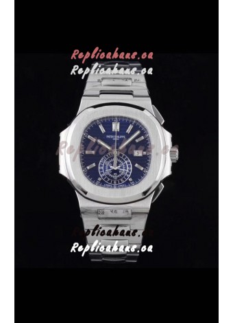 Patek Philippe Nautilus 5980/1A 904L Steel Case in Blue Dial - 1:1 Mirror Replica