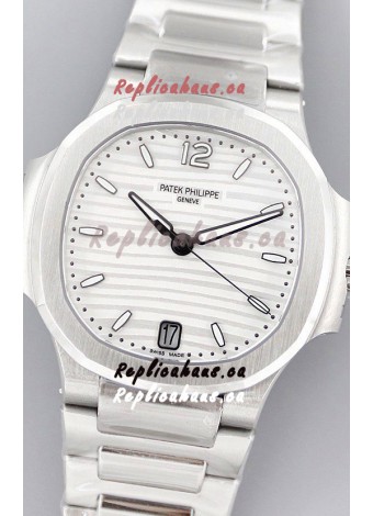 Patek Philippe Nautilus 7118/1A White Dial 1:1 Mirror Swiss Replica Watch in 904L Steel 