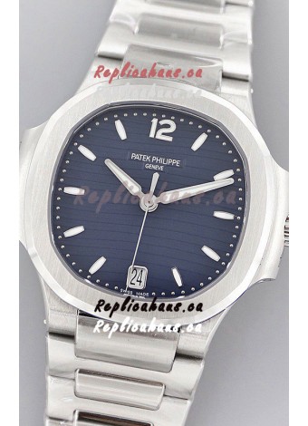 Patek Philippe Nautilus 7118/1A Blue Dial 1:1 Mirror Swiss Replica Watch in 904L Steel 