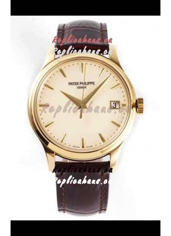 Patek Philippe #Ref 5227J in White Dial 1:1 904L Yellow Gold Casing 904L Steel Swiss Watch 