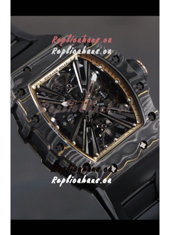 Richard Mille RM12-01 Carbon Fiber Case Genuine Tourbillon Movement 1:1 Mirror Replica Watch
