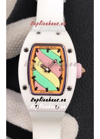 Richard Mille RM-07 Bon Bon White Ceramic Ladies 1:1 Swiss Replica Watch 