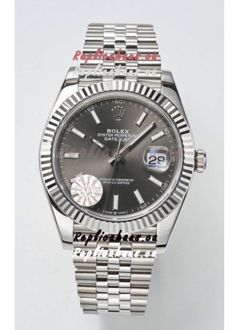 Rolex Datejust Cal.3235 Movement Swiss Watch 1:1 Mirror Replica 904L Steel 41MM - Grey Dial 