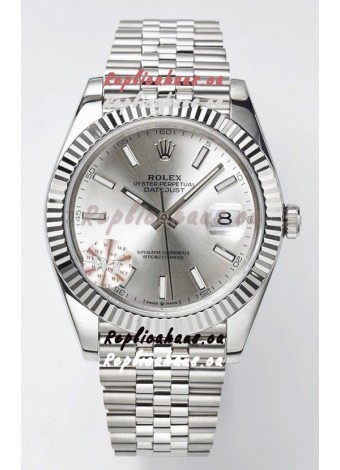Rolex Datejust Cal.3235 Movement Swiss Watch 1:1 Mirror Replica 904L Steel 41MM - Steel Dial 