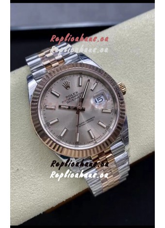 Rolex Datejust 126331 41MM ETA 3235 Swiss 1:1 Mirror Replica Watch in Rose Gold 904L Steel