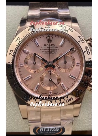 Rolex Cosmograph Daytona M116505 Rose Gold Original Cal.4130 Movement - 904L Steel Watch
