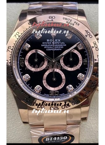 Rolex Cosmograph Daytona M116505 Rose Gold Original Cal.4130 Movement - 904L Steel Watch