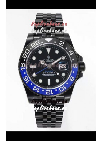 Rolex GMT Masters II REF.126710BLRO Batman BLAKEN Swiss Replica - 904L Steel in DLC Coating