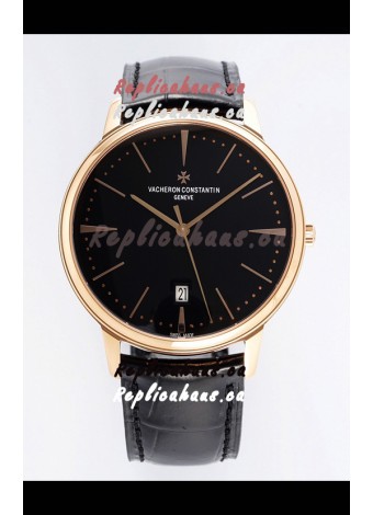 Vacheron Constantin Patrimony Rose Gold 1:1 Mirror Replica Watch 40MM 904L Steel 