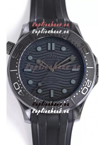 Omega Seamaster 300M "Black Black" Ceramic Case Swiss 1:1 Mirror Replica Watch 