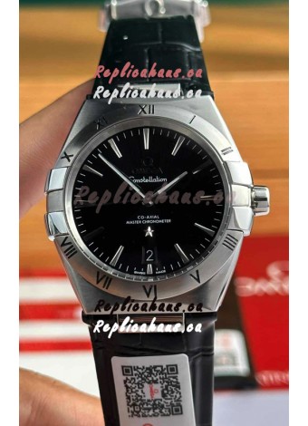 Omega Co-Axial Constellation 39MM 904L Steel Black Dial 1:1 Mirror Replica Watch