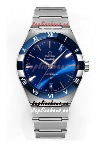 Omega Co-Axial Constellation Stainless Steel Blue Dial 1:1 Mirror Replica 41MM