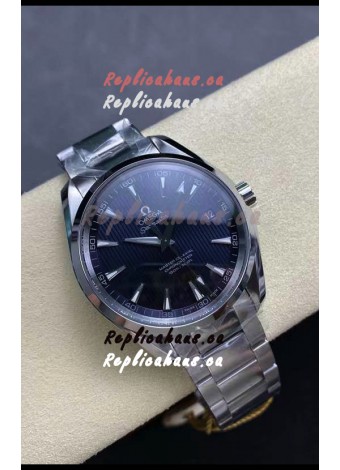 Omega Aqua Terra 150M Blue Dial 904L Steel Casing Blue Dial 1:1 Mirror Replica 41MM 
