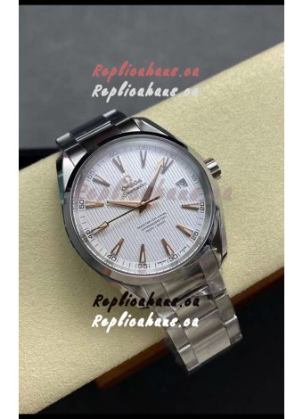 Omega Aqua Terra 150M White Dial 904L Steel Casing White Dial 1:1 Mirror Replica 41MM 