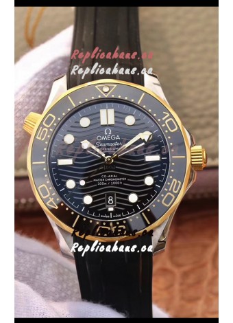 Omega Seamaster 300M Co-Axial Master Chronometer Black Dial Two Tone Casing 1:1 Mirror Replica