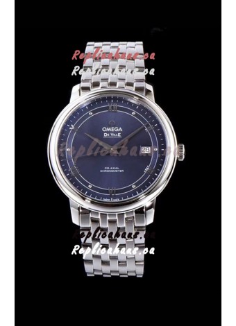 Omega De Ville Prestige Co-Axial 36.8MM Blue Dial 1:1 Swiss Mirror Replica Watch 