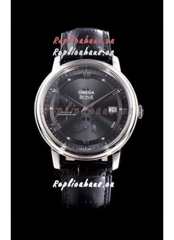 Omega De Ville Prestige Power Reserve 904L Steel 1:1 Mirror Swiss Watch Grey dial