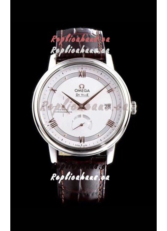 Omega De Ville Prestige Power Reserve 904L Steel 1:1 Mirror Swiss Watch White dial